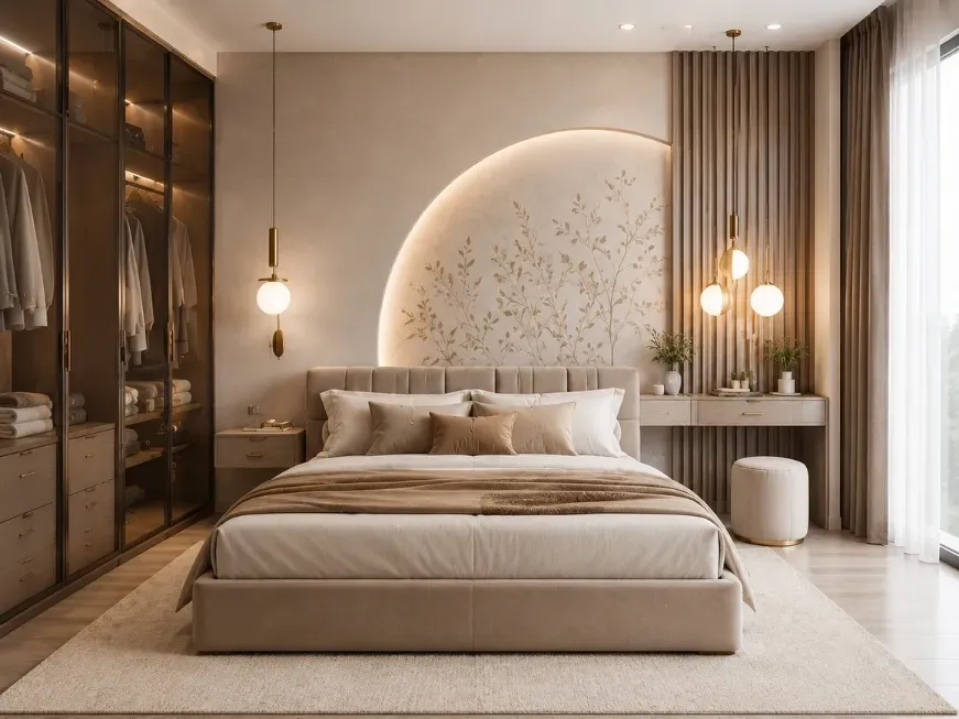 2bhk bedroom interior design in faridabad