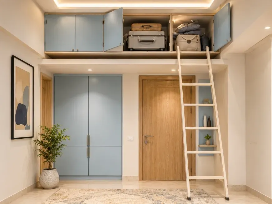 2bhk interior design storage for faridabad homes