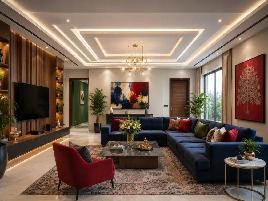 2bhk false ceiling design in ghaziabad