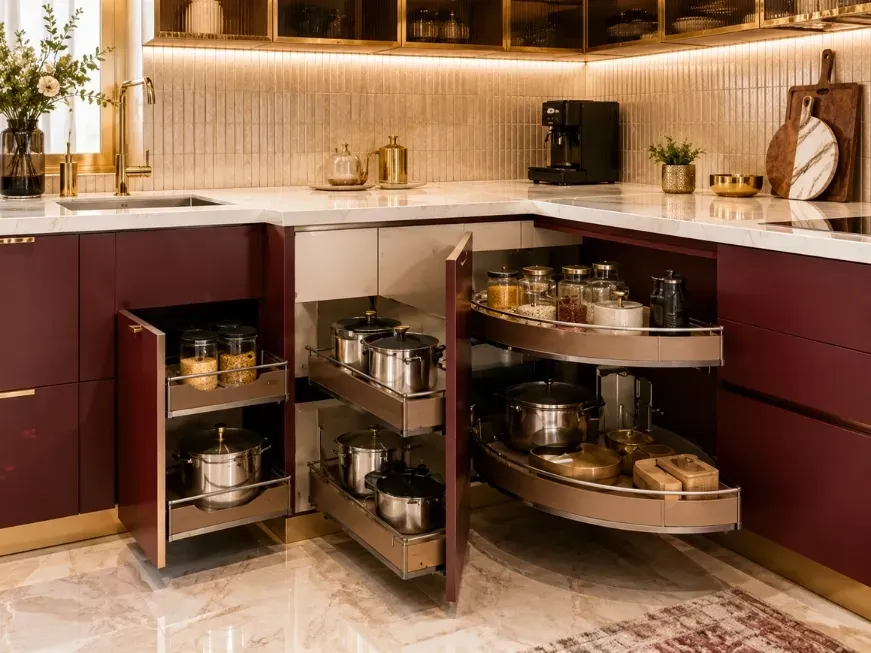 space saving storage solutions for 2bhk interior design