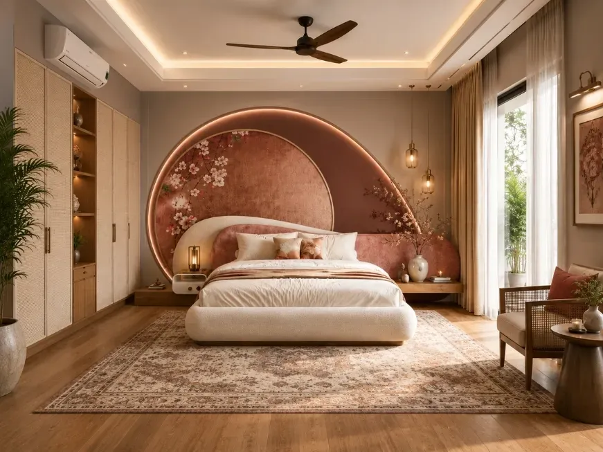 2bhk bedroom interior design for gurugram homes