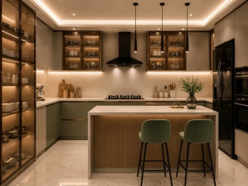 2bhk kitchen interior design in noida