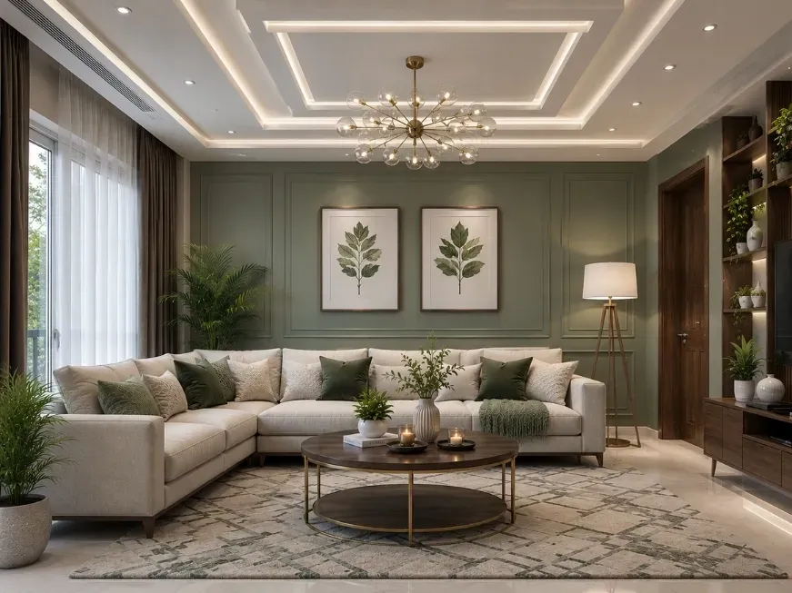 2bhk false ceiling design for noida homes