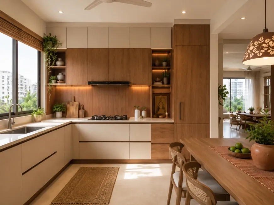 3bhk kitchen interior design in delhi