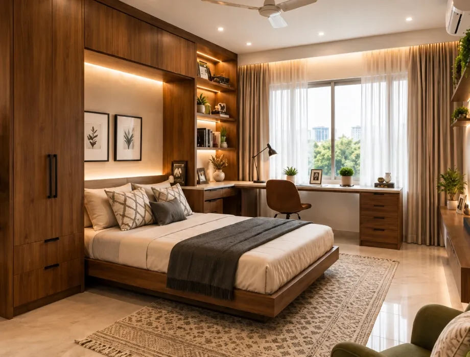 3bhk bedroom design in noida