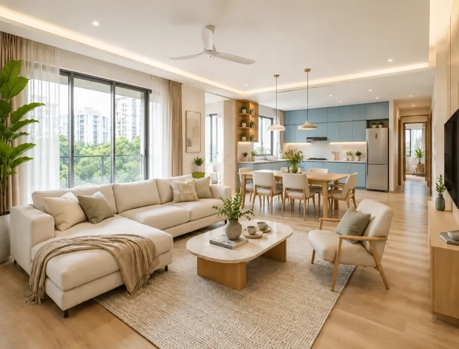 room placement for 3bhk interior deisgn in noida
