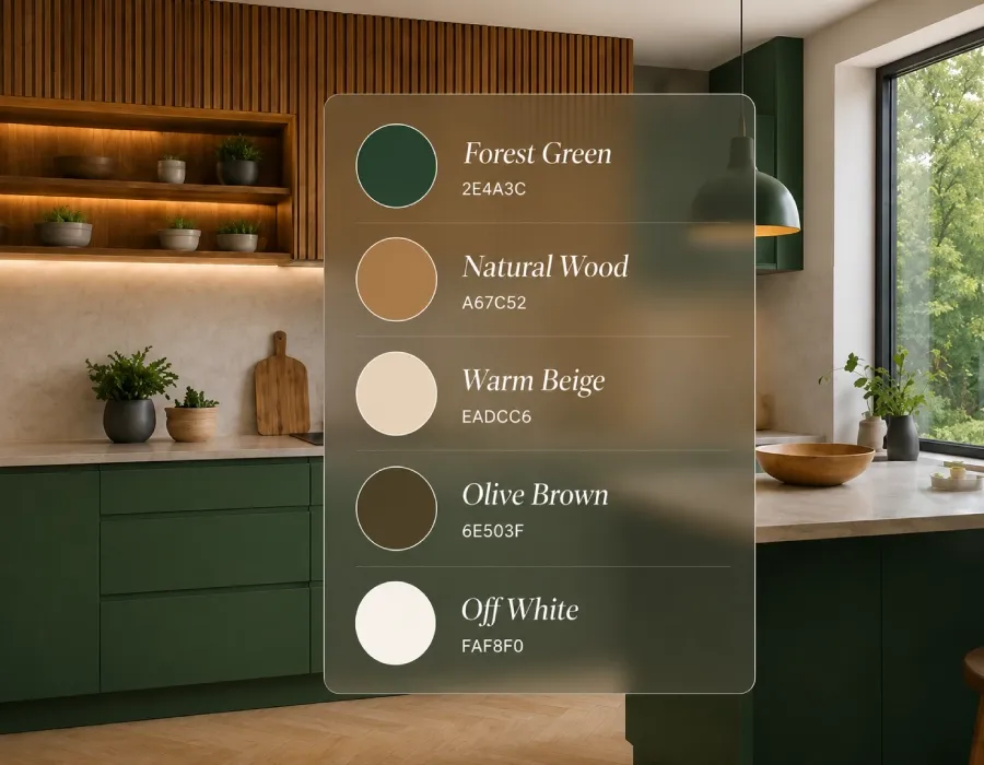Modular Kitchen Colour Palette in Faridabad