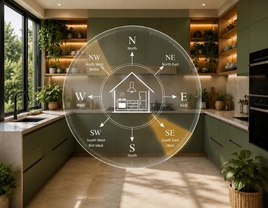 Modular Kitchen as per Vastu