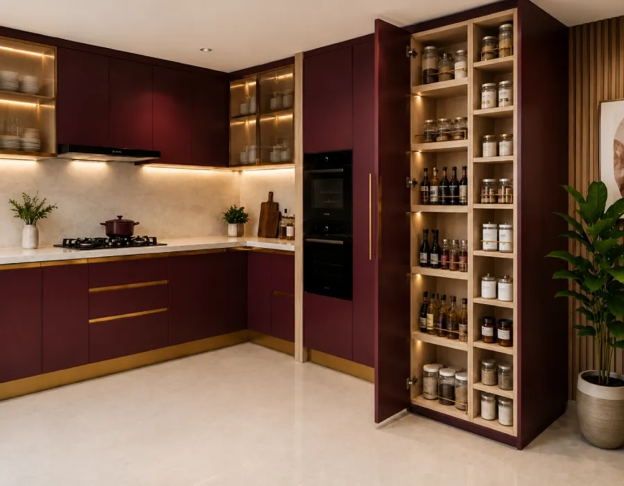 Kitchen Interior Smart Storage Design