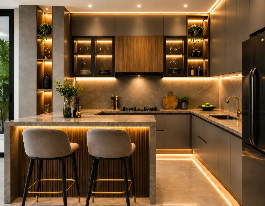 Modular Kitchen Lighting Design
