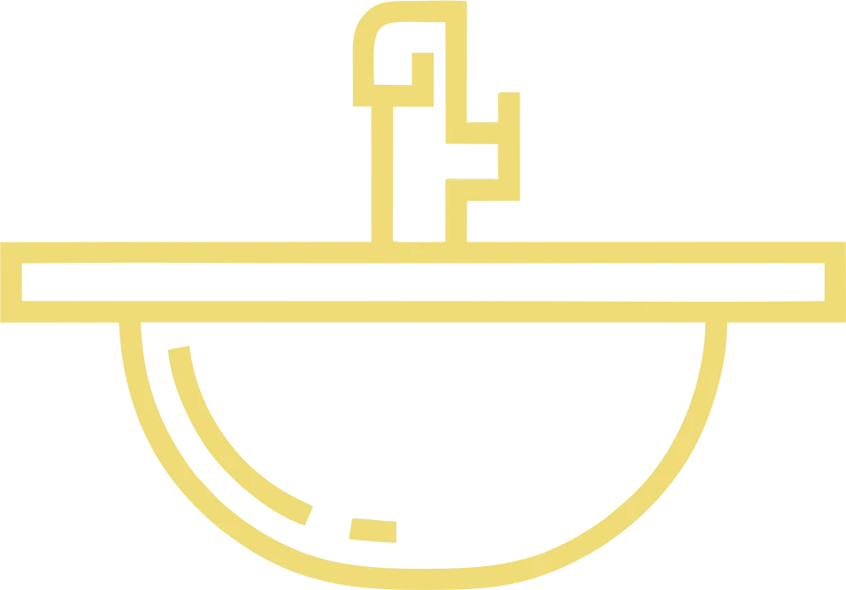 L-shape kitchen icon