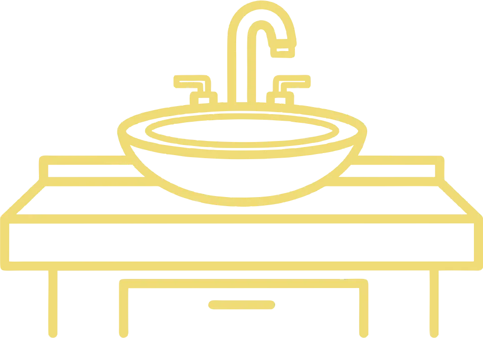 L-shape kitchen icon