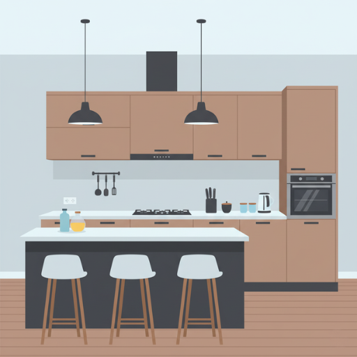 L-shape kitchen icon