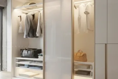 Wardrobe Aluminum Glass Doors