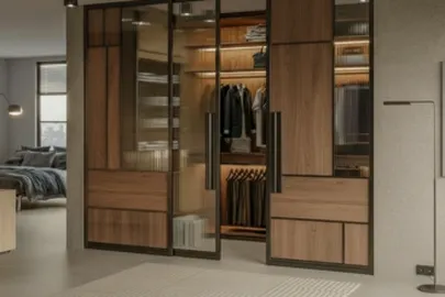 Aluminum Glass Partition Doors