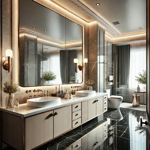 Double Vanity Layout