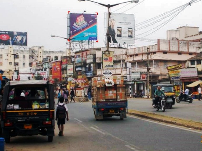 Billboard in College Square,Cuttack at College Square facing stat10xmt