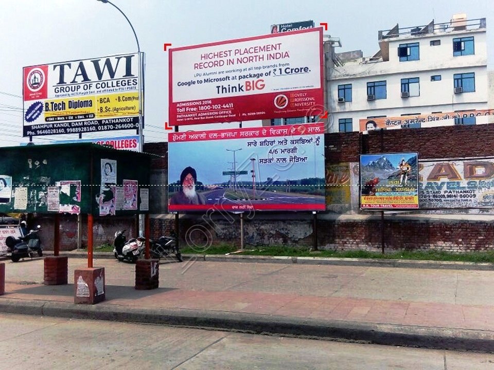 Billboard-Bus Stand,Pathankot